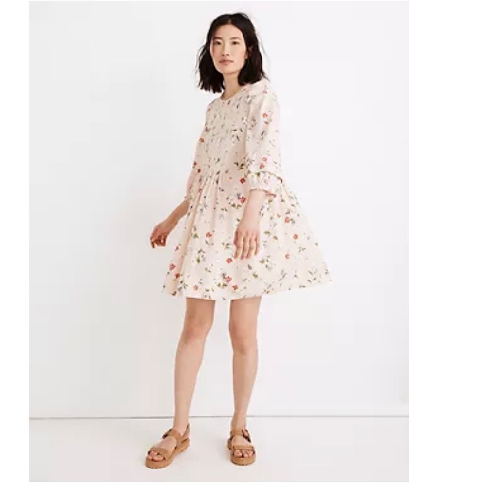 Madewell Pintuck Mini Dress